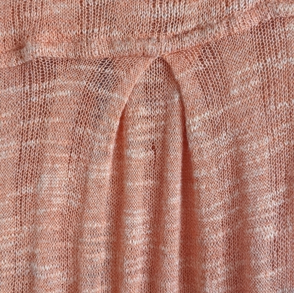 free People Orange Long Knit Button Down L tangerine - Picture 7 of 15